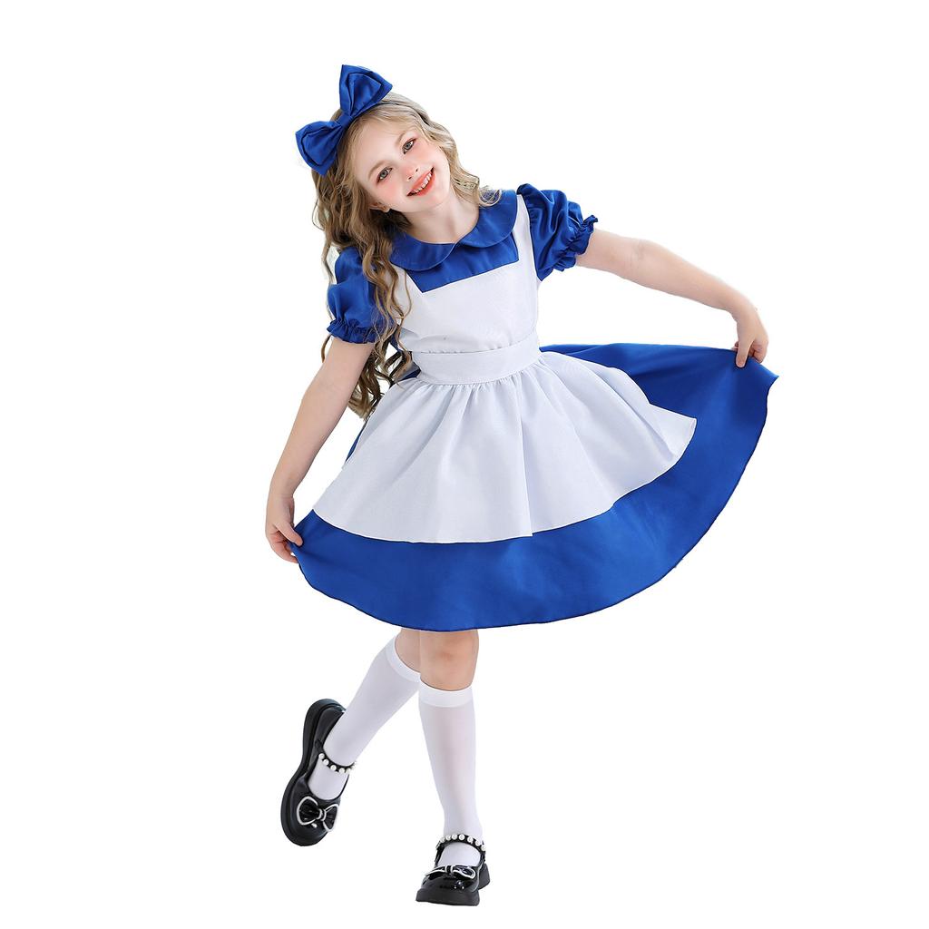 Princess Alice Dress Halloween Children's Dress Maid Dress Pastoral Farm Dress
