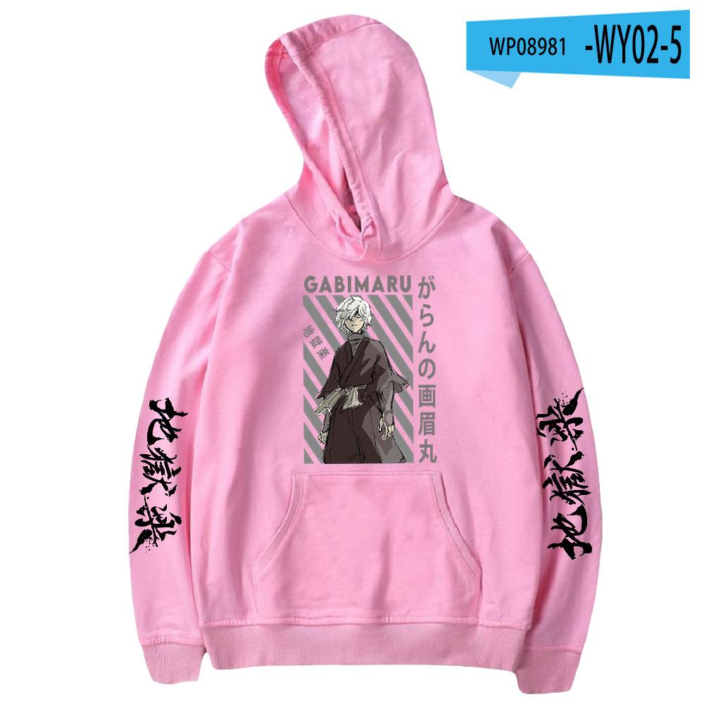 2023 Jigoku Raku Gabimaru Anime Hoodie Long Sleeve Woman Man Sweatshirts Harajuku Streetwear Jigokuraku Manga Clothes Hoodies