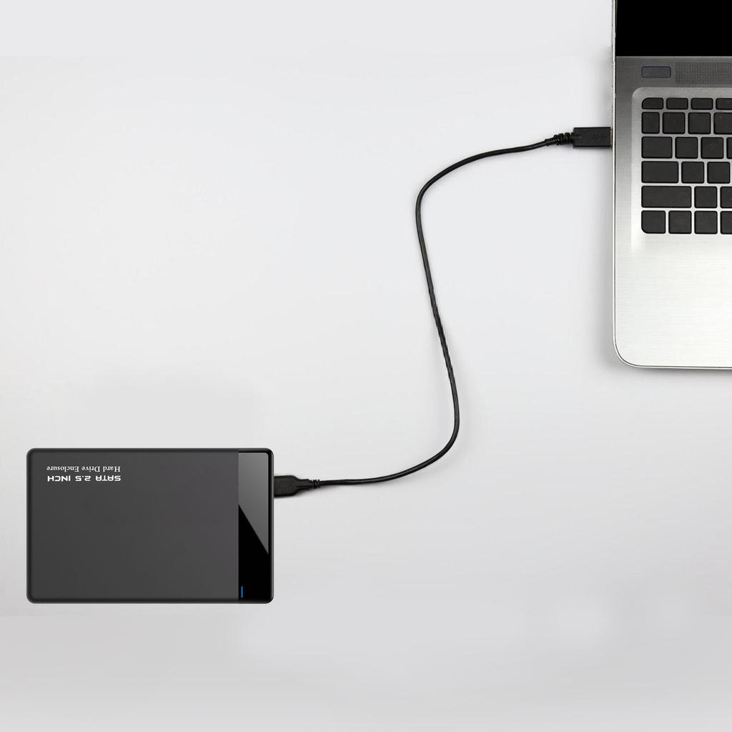 2.5inch External Hard Drives Enclosure USB3.0 Hard Disk Case Support Data Transfer Case for PC Laptop Accessories