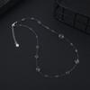 Minimalist Dewdrop Necklace & Ice-Transparent Earrings Set: Crystal Bead Clavicle Chain Jewelry.