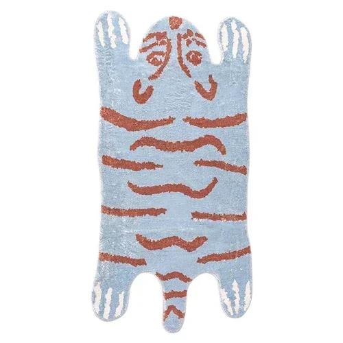 Cartoon Leopard Carpet For Cooling And Warmth, Home Decoration, Bedroom Plush Floor Mat, Living Room Rest Area Floor Mat