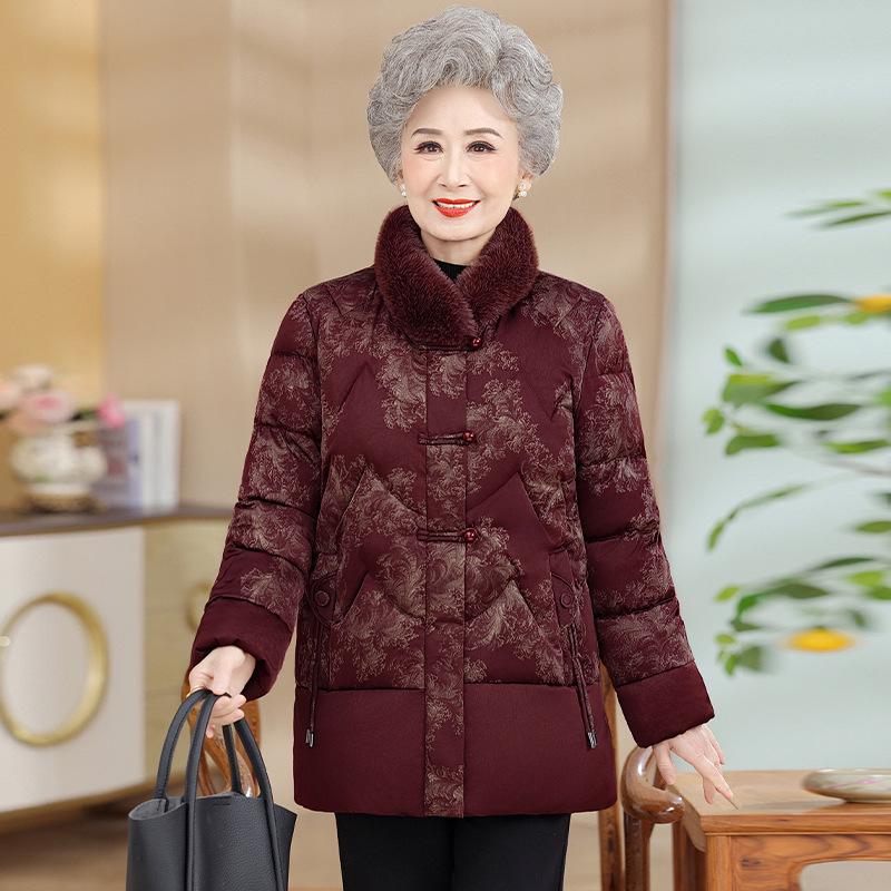 New Winter Cotton Jackets for Women & Grandmothers - Plus Velvet, Warm, Thickened Styles
