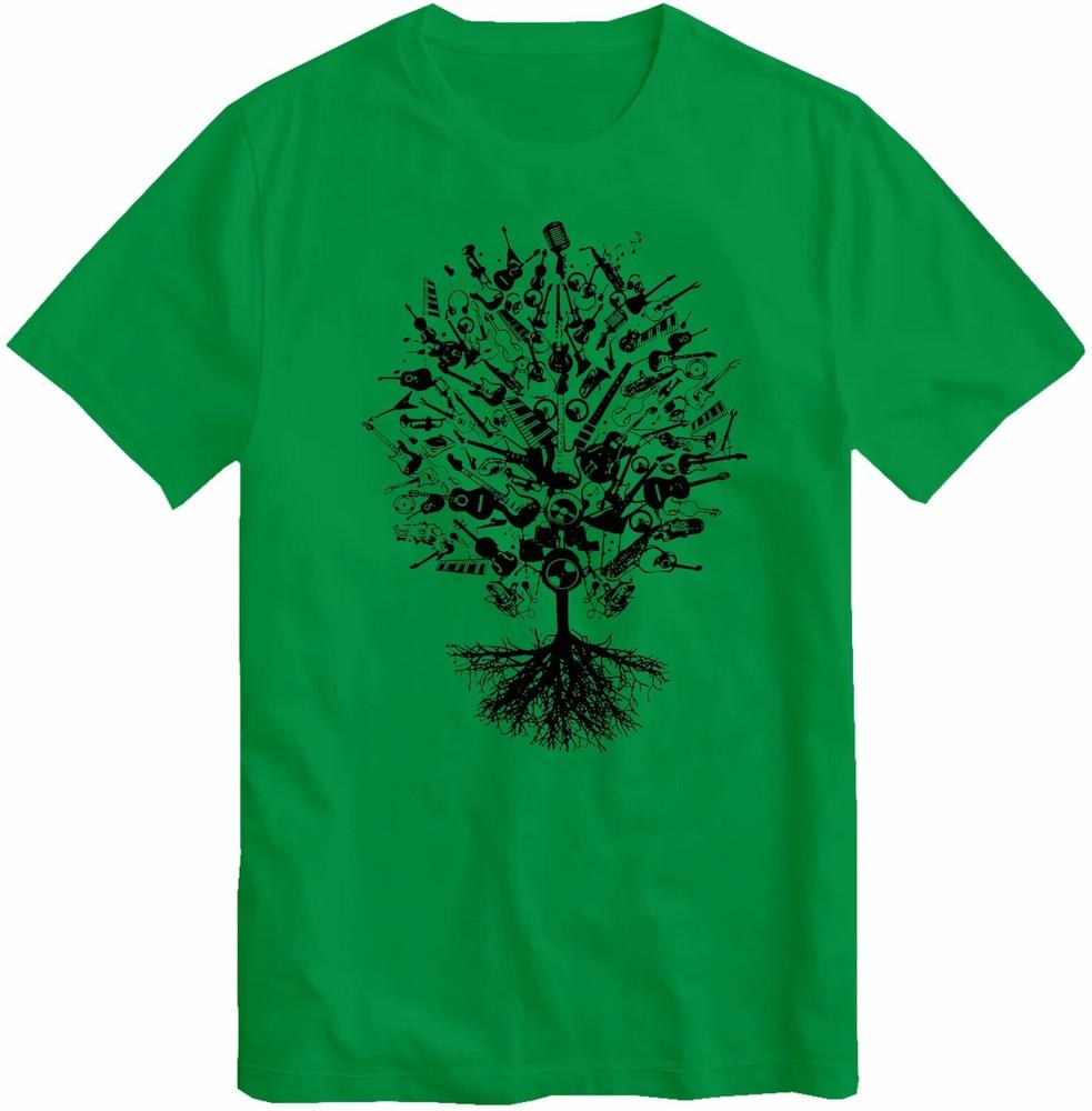 Tree Of Music Tshirt Tribal Tree Of Life Oak King Air Guitar Note Metal Base S