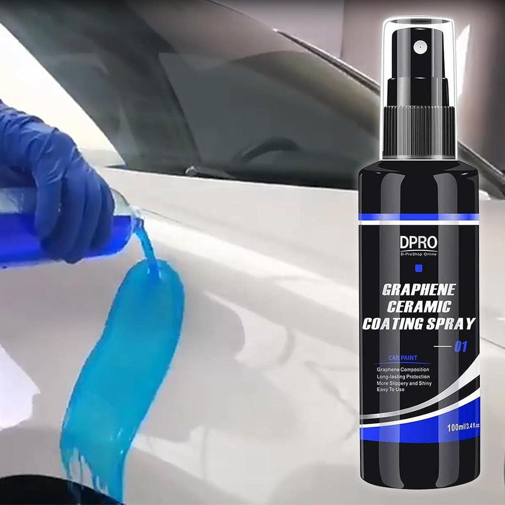 Autolak ve spreji, grafenová keramika ve spreji s vysokým leskem, vosk na opravu laku, ochrana detailů