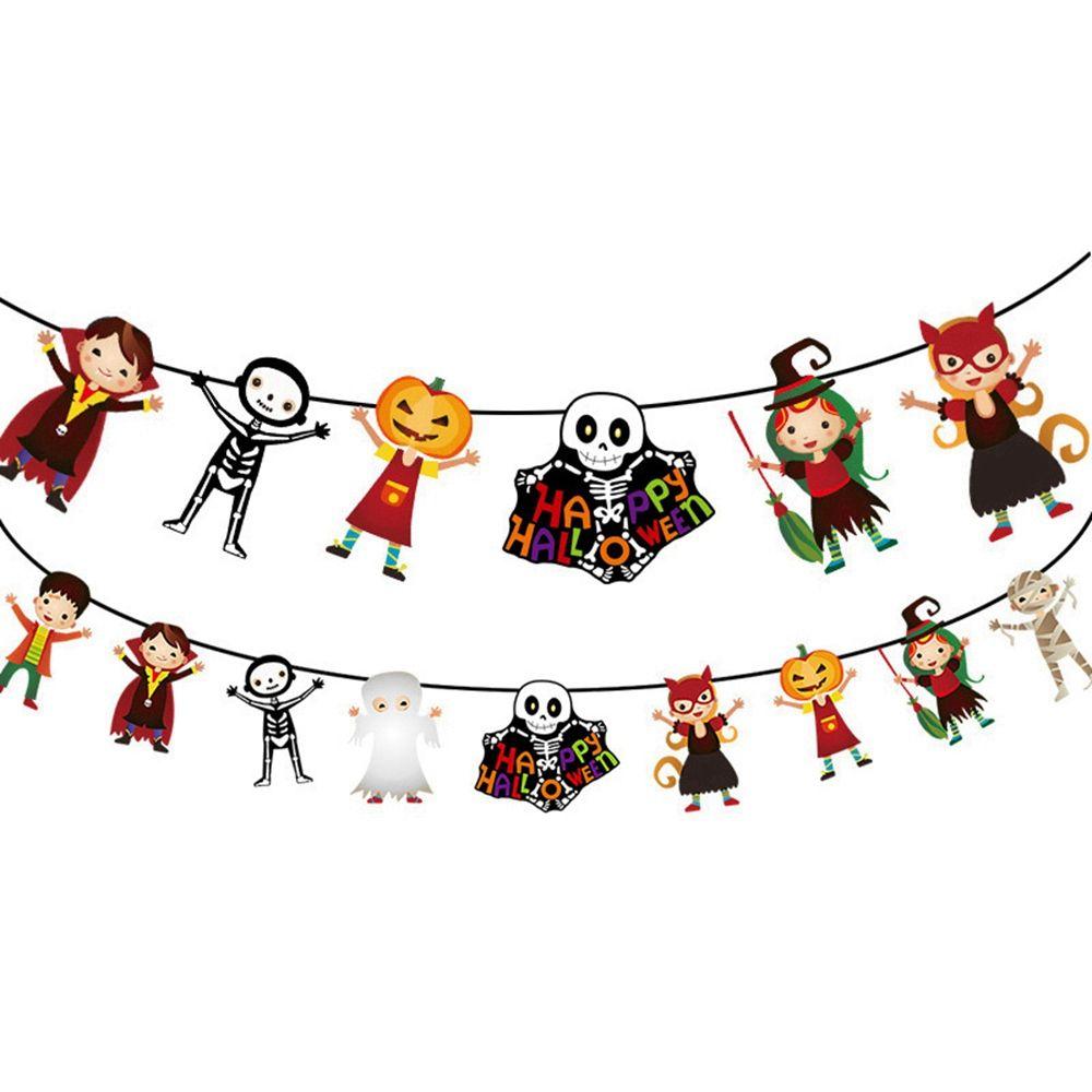 Party Supplies Festival Halloween Halloween Banner Paper Chain Halloween Decor Hanging Garland