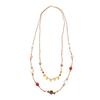 Temperament Flower Glass Beaded Necklaces Fashion Sweater Chain  Gift