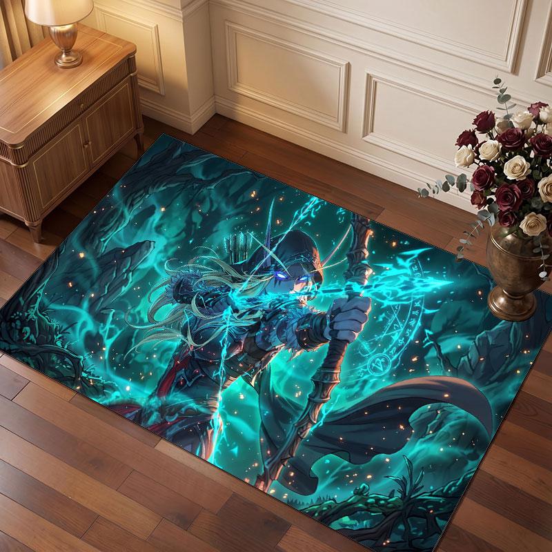 Alfombra de World of Warcraft Suave Gruesa Antideslizante Alfombra de Suelo para Dormitorio Sala de Estar Decoración del Hogar