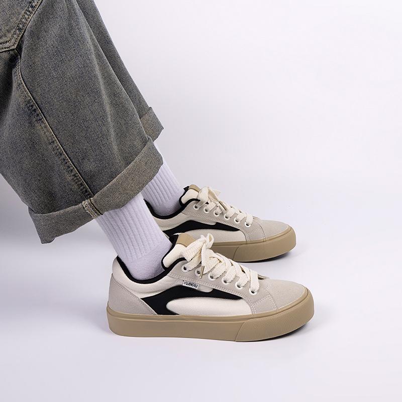 Global versatile canvas shoes men's spring men's shoes trend platform casual board shoes lightweight cloth shoes ZHQ-XA191