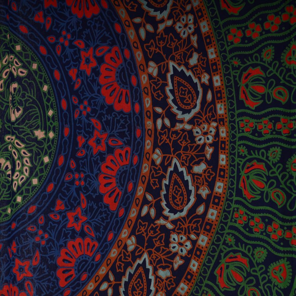 BLESS INTERNATIONAL Beautiful Indian Bohemian Psychedelic Hippie Tree of Life Window Curtain Panels for Bedroom, Living, Balcony (Six Colors)