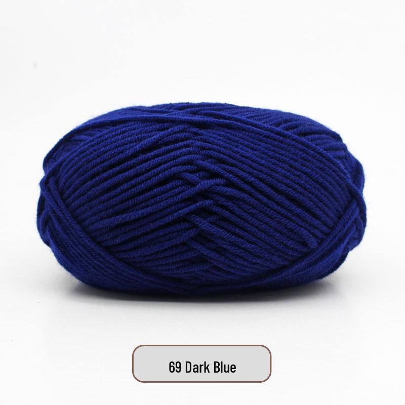 5-Strand Milk Cotton Yarn Scarf & Hand-Knitted Hat Yarn - Baby Soft, Medium Thickness, Free Shipping