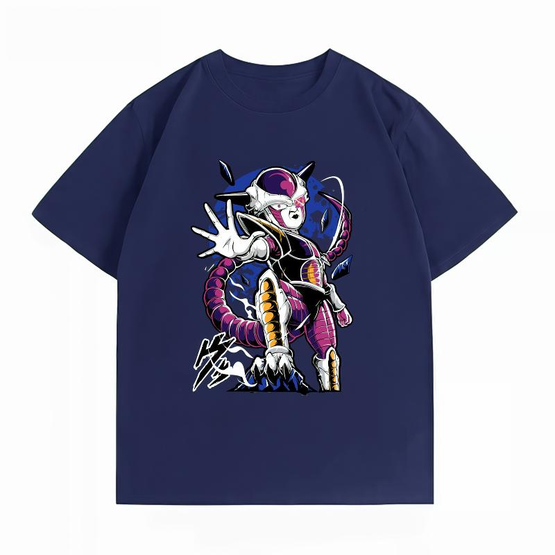 Unisexs Clothing New 100 Cotton Breathable Summer TShirt Dragon Ball Frieza Print Casual Streetwear Unisexs Tops