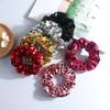 New style Square Sequined large Intestine Hair Ring High elastic Head Rope Hair Accessories
