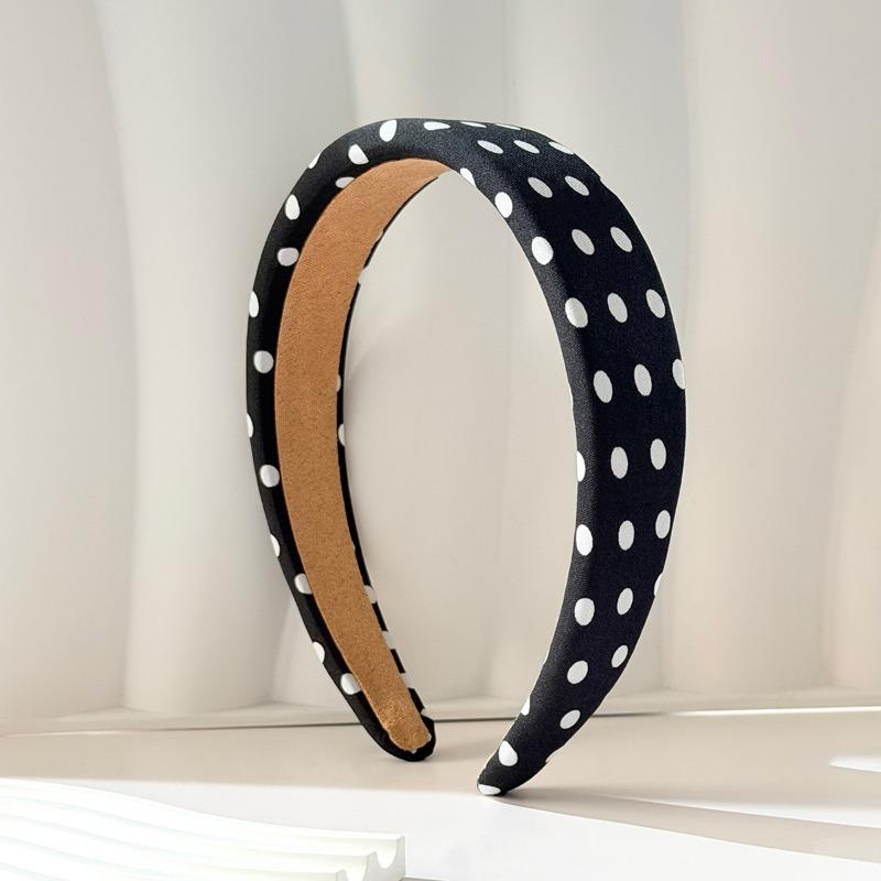 Modisches Polka-Dot-Stirnband für Outdoor-Reisen, Freizeit, tägliches Tragen, dekoratives Haaraccessoire, stylischer Stoff-Haarreif für Damen & Mädchen