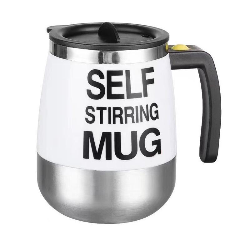 Electric Auto-Stir Coffee Mug with Magnetic Rotation - Portable Big Belly Design