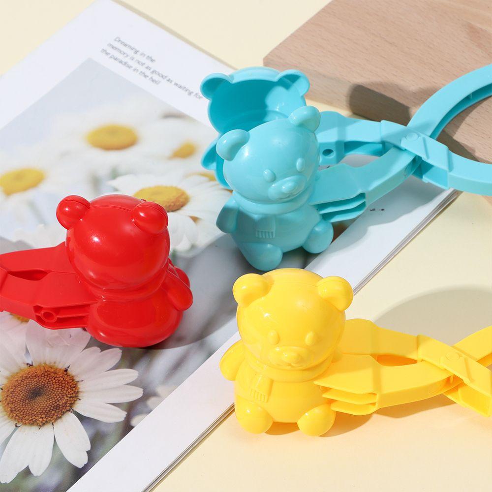 Sports Game Outside Toy DIY Bear Snowball Clip Sand Mold Tool Snow Manufacture Bear Maker