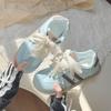 New Retro Versatile Color Matching Women's Autumn Fashion Lightweight Casual Sports Board Shoes Lace Up