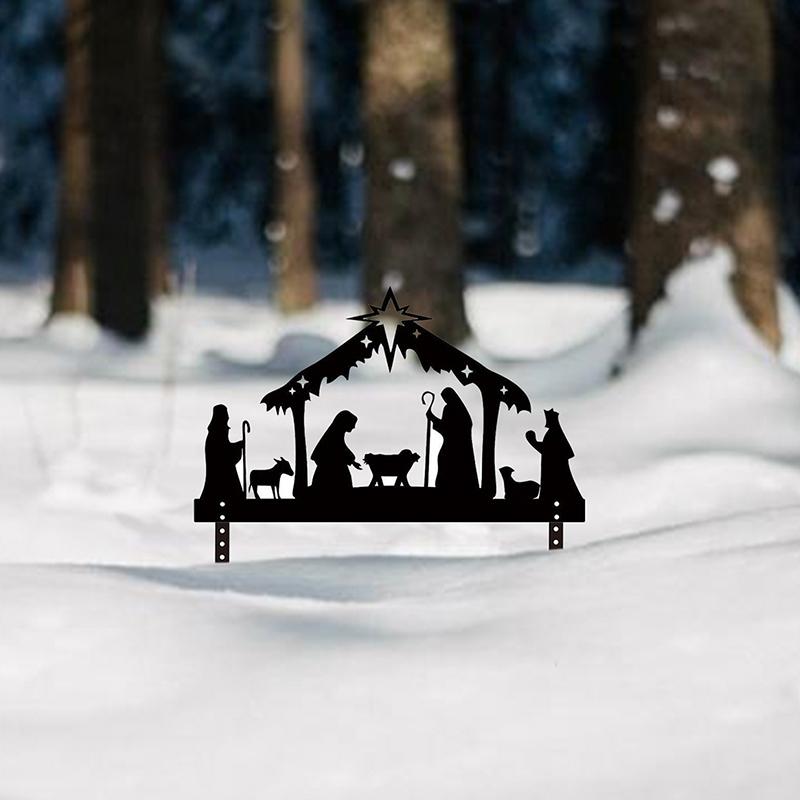 

1 шт. Хэллоуин Металлическое ремесло Украшение Газон Сад Логотип Украшение Металлический Силуэт Металлический Ворс Металлический Ворс