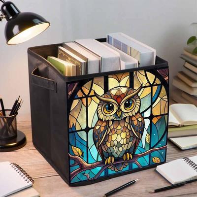 Lovely Owl 5D Diamond Painting Storage Basket Full Round Drill Mosaic Diamond Embroidery Cross Stitch Kits Home Decor Home Decor