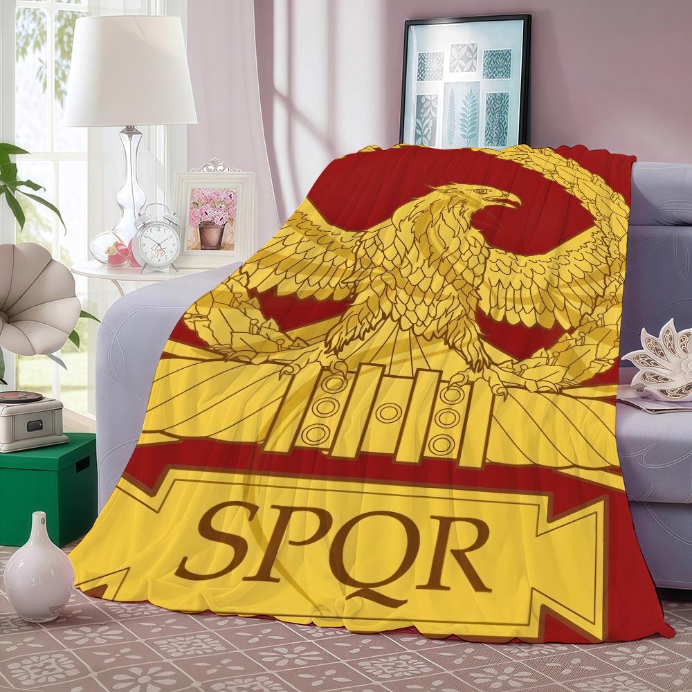 Fashion SPQR Blanket Soft and Skin Friendly For Couch Bed Napping Bedspread All Seasons Comforter