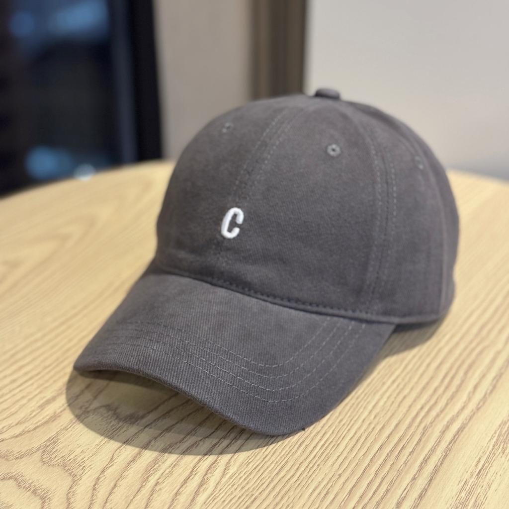 New Style Baseball Cap for Women In Autumn Simple Wide Brim Big Head Circumference Soft Top Peaked Cap Showing Face Small Retro Washed Hat