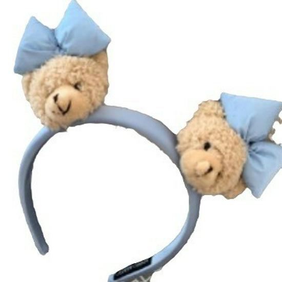 Korean Dongdaemun Cute Bear Headband for Face Washing & Mask Application - Bow Hair Clip Accessories for Women and Youthful Style