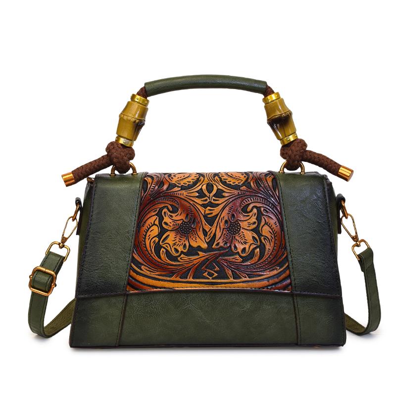 Vintage Luxury Embossed PU Leather Women Tote Bags Fashion High Quality Shoulder Crossbody Bag Designer Ladies Purse and Handbag