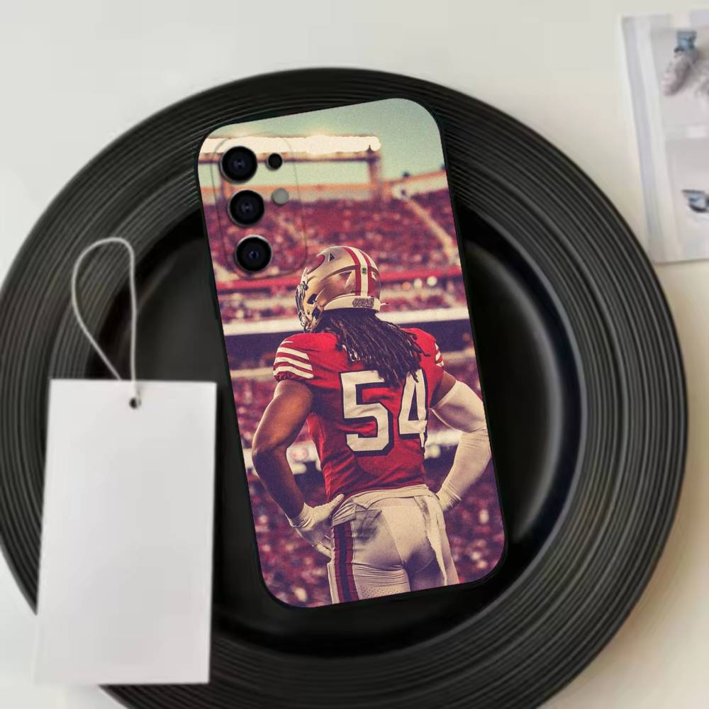Fred Warner  Phone Case For Samsung S25,S24,S21,S22,S23,S30,Ultra,S20,Plus,Fe,Soft Silicone Black Cover