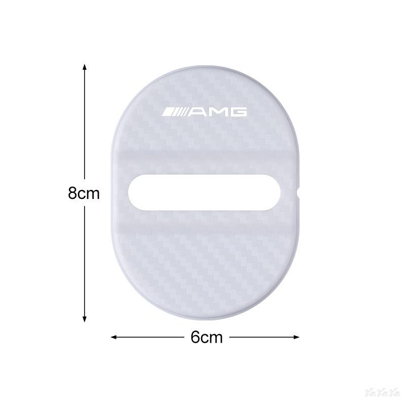 Car Door Lock Covers Protect StickersWaterproof Rust-proof Caps For Benz AMG W204 W205 W203 W211 W212 W213 W201 W210 Accessories LL3