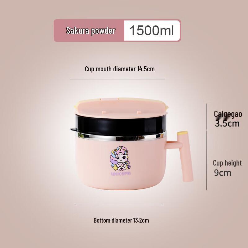 Heat-Insulated Instant Noodle Bowl