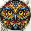 Owl Wall Art Metal Home Decor Indoor Outdoor Painting Iron Canvas