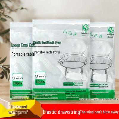 ZISIZ Disposable Transparent Tablecloths - 20 Pack