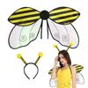 Costume Wings Vivid Polyester Fiber Wings Ladybug Cosplay Wing Costume Accessories for Halloween Stage Performance