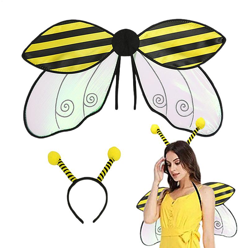 Costume Wings Vivid Polyester Fiber Wings Ladybug Cosplay Wing Costume Accessories for Halloween Stage Performance
