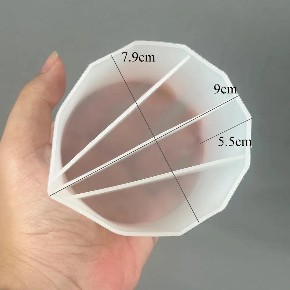 Split Cup Paint Pouring,Reusable Fluid Art Split Cup Silicone Split Pouring Cup with Dividers for Pigment Color Mixing Toning