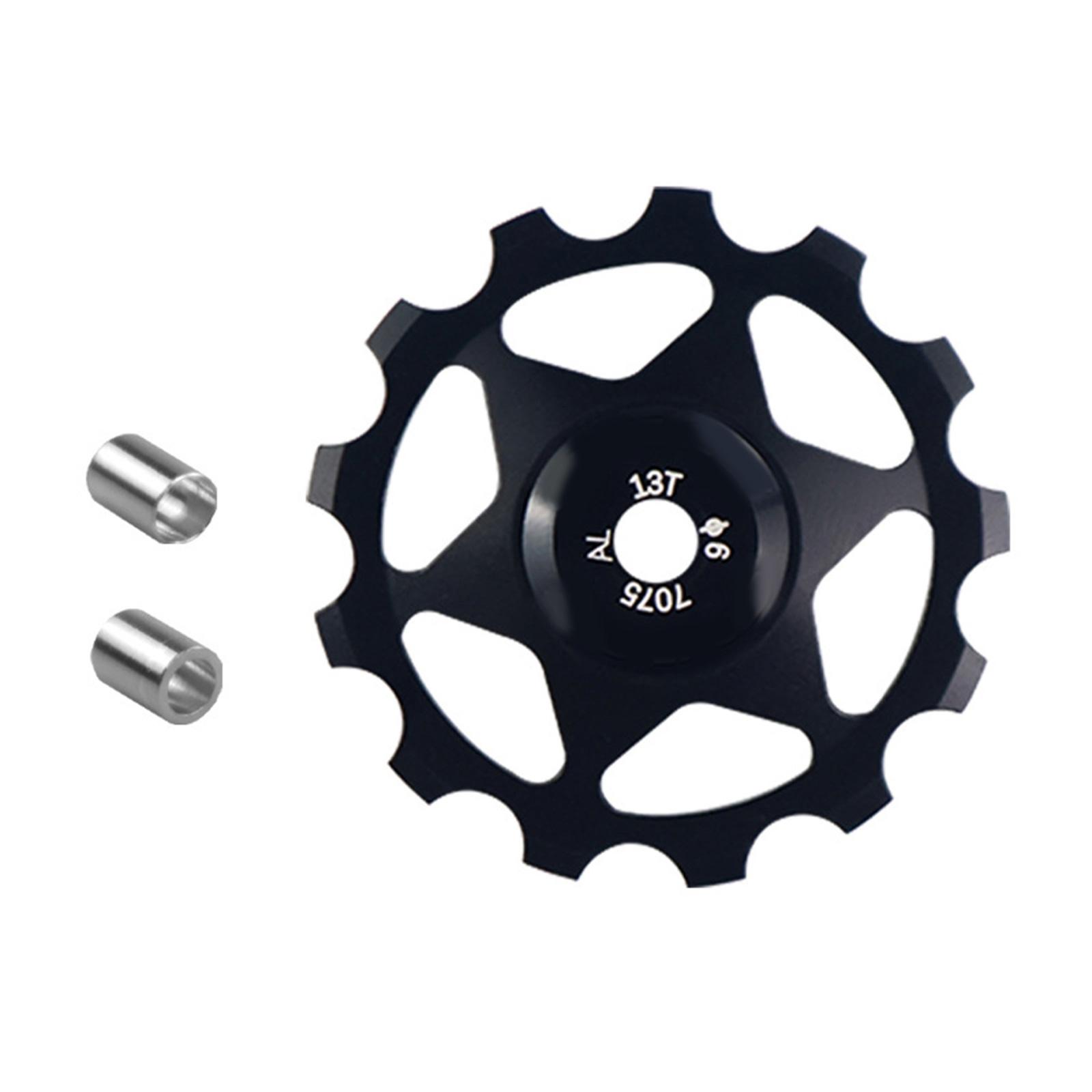 

Шкив заднего переключателя велосипеда, стальной шкив с подшипником 13T, ролик переключателя из алюминиевого сплава, велосипедные запчасти, простая установка красный