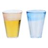 Toyo Sasaki Glas Bierglas Paar Schaumglas Hergestellt in Japan 300ml Blau Rosa 2er-Set & G631-T64