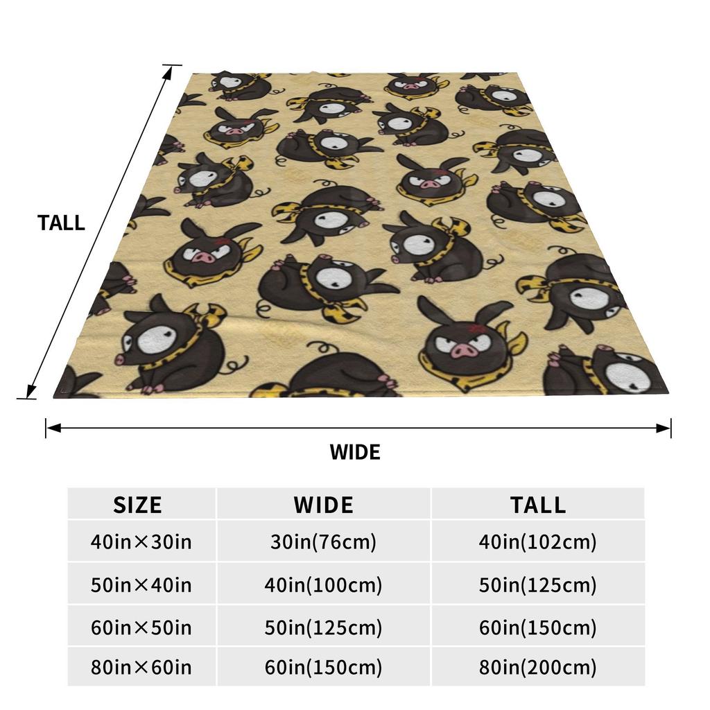 P-chan Ryoga Lost Pig Ranma 1⁄2 Adventure Comedy Blanket Super Soft Throw Blanket for Sofa Bedding Travel Throws Bedspread Quilt