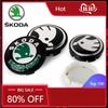 Car Sticker 2025 New For Skoda Octavia Fabia Rapid Yeti Superb A5 A7 VRS VII 4pc 55mm 65mm Car Original Wheel Center Cover Hub C