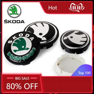 Samolepka na auto 2025 Nová Pro Skoda Octavia Fabia Rapid Yeti Superb A5 A7 VRS VII 4ks 55mm 65mm Originální středová krytka kola auta Hub C