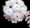 Hair Ornament for Tsumami Zaiku Coming-of-Age Ceremony, White, Flower, Formal, kk-081