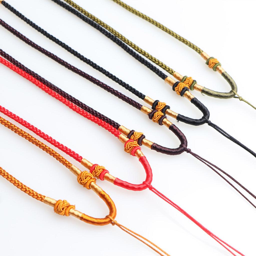 Handgefertigte Verstellbare Seilkette Glücksbringer-Halskette Moderne Halskette Unisex-Halskette Seiltextur für Halskette