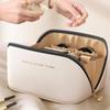 Large Leather Travel Cosmetic Bag for Women Cosmetic Organizer High-capacity Makeup Bag Storage Pouch For Female Makeup Box