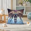 Mobile Suit Gundam Gundam Epyon Anime Plush Pillow Cover Soft Short Plush Cushion Cover For Sofa Bedroom Home Decor Gift