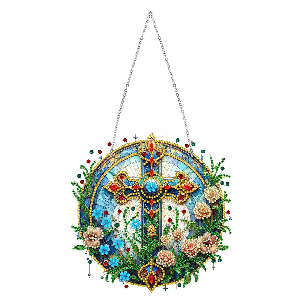 Sun Catcher Cat Rhinestone Diamond Art Window Pendants Rabbit Moose 5D DIY Diamond Painting Pendant for Garden Window Decor Gift