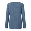 Women's Fashion Casual Slim Solid Color Long Sleeve V-Neck Top