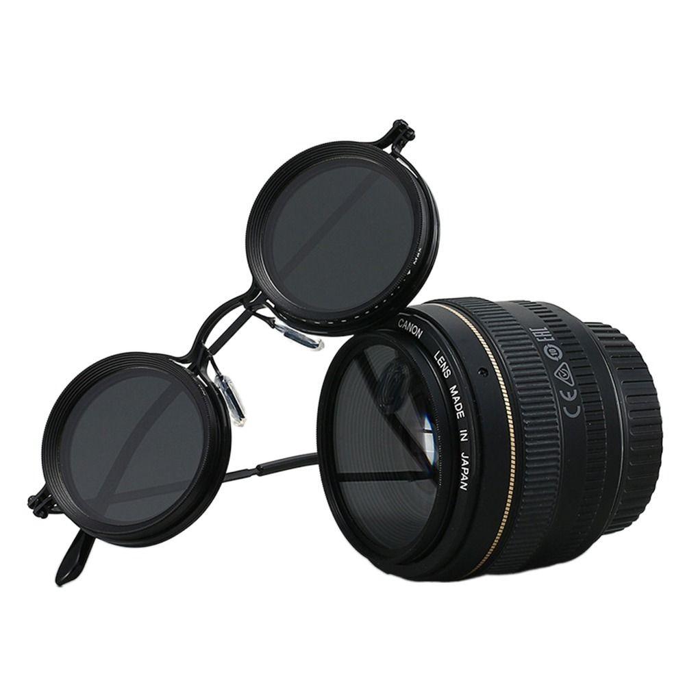 ND-Filter Verstellbare Dimmbrille 9 Stufen Angel-Sonnenbrille Modische Brille Fahren