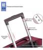 Canvas Large Capacity Carry-On Suitcase with Universal Wheels, Combination Lock, and Durable Trolley for Men and Women