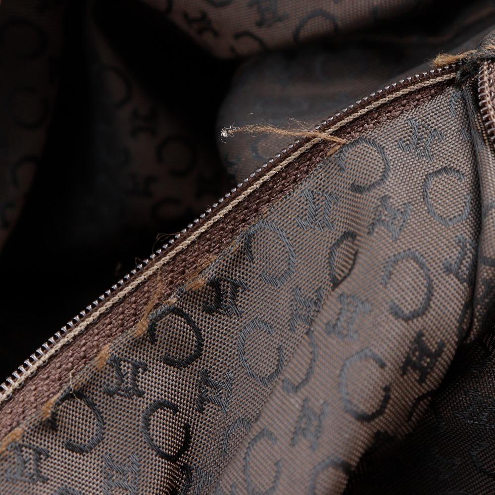 Celine C Macadam Umhängetasche Braun Wildleder Damen Gebraucht