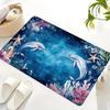 American Style Quick-Dry Ocean Diatom Mud Bath Mat, Absorbent and Dustproof for Bathroom & Entryway Use