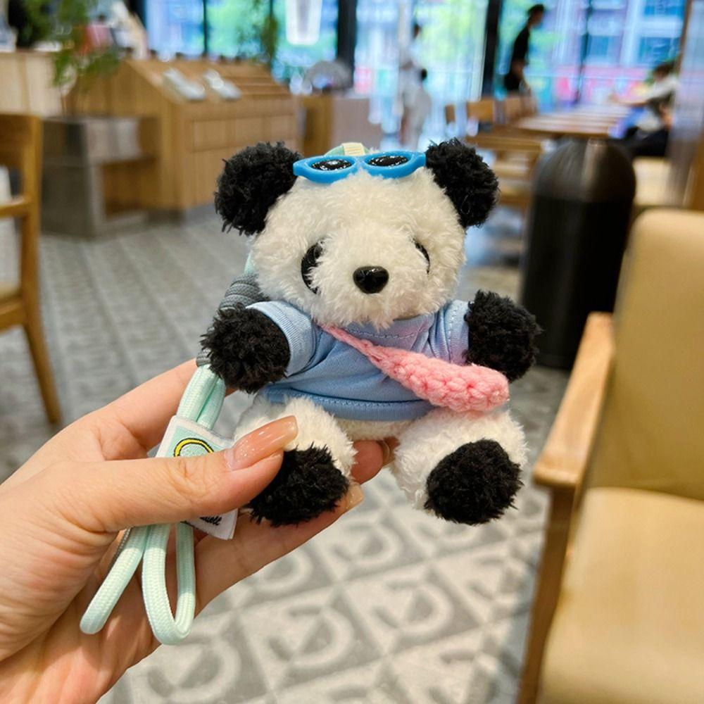 Cute Cartoon Plush Little Bear Pendant Soft Bag Charm Backpack Decorations